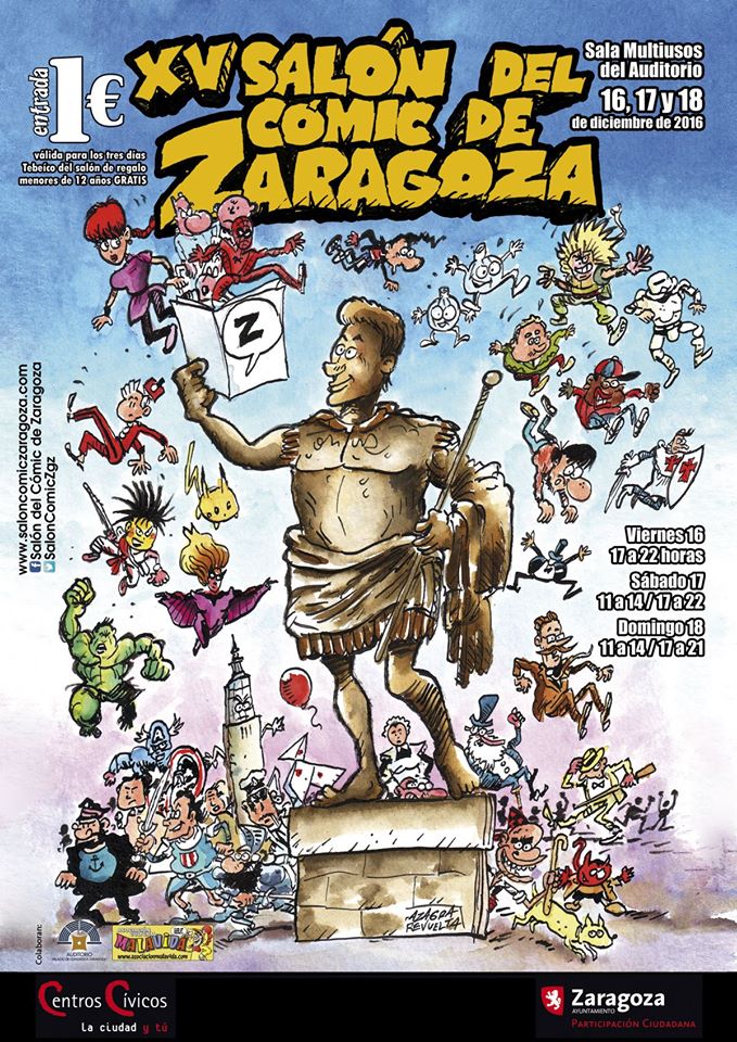 cartel salón cómic zaragoza 2016