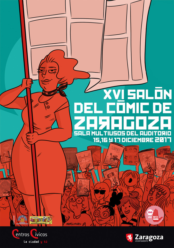 cartel salón cómic zaragoza mamen moreu